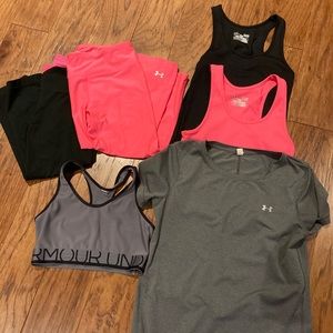 Ladies Under Armour workout bundle size Small